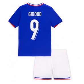 Frankrig Olivier Giroud #9 Replika Babytøj Hjemmebanesæt Børn EM 2024 Kortærmet (+ Korte bukser)